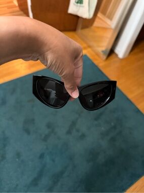 Balenciaga LED Black Cat-Eye Sunglasses